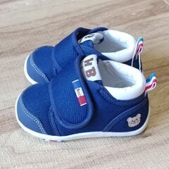 【新品未使用】ホットビスケッツ　ベビーシューズ　13cm ミキハウスの画像