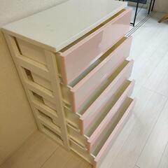 縦40×横75×高さ103cm収納5段ケースチェスト衣装ケース
