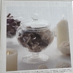新品箱入り　ガラスケース　ポプリ　お菓子の画像