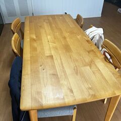 Nitori dinning table set 6 seat