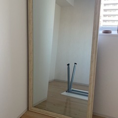 全身鏡 大きな木製風フレーム