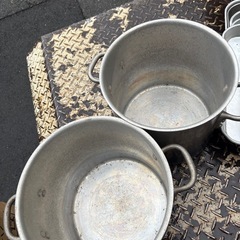 ☆中古品☆KING POTS 寸胴鍋 アルミ鍋 27cm 15L の画像