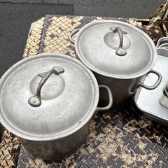 ☆中古品☆KING POTS 寸胴鍋 アルミ鍋 27cm 15L 