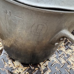 ☆中古品☆KING POTS 寸胴鍋 アルミ鍋 27cm 15L の画像