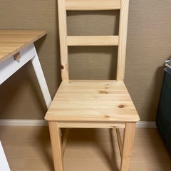 【IKEA ダイニングテーブル＋チェア2脚セット】ドロップリーフ...