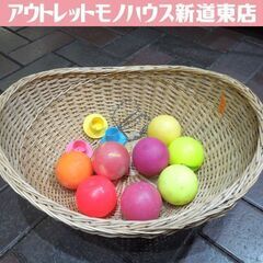 パークゴルフ用ボール 8個セット ラバーティ3個 ホルダー1個付...