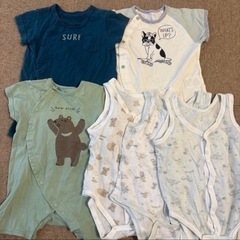 ブランド有 男の子 60~80サイズ ロンパース まとめ売りの画像