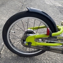 グリーン　子供用自転車の画像