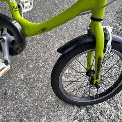 グリーン　子供用自転車の画像
