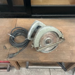 【実家片付け】中古電動工具　日立　丸のこ実働/配線修正あと/サビ...