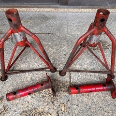 中古整備用ジャッキスタンド 2台セット（スチール製）の画像