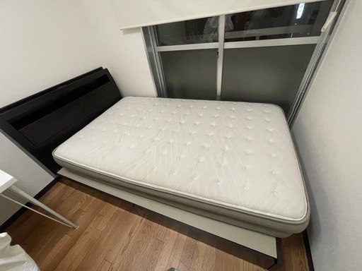 ニトリ】セミダブルベッドフレーム ダークブラウン 引き出し付き 3/10