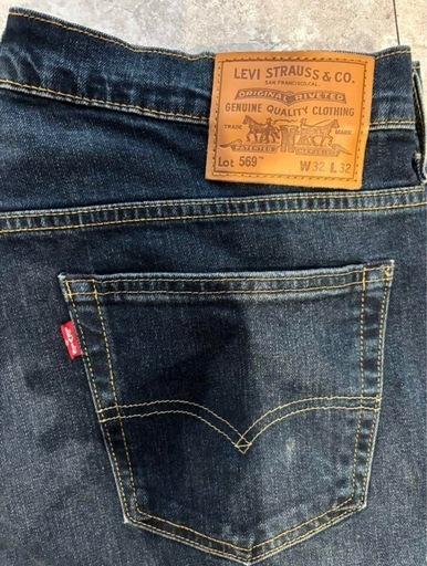 デニムパンツ W32 W33 w33ダークブルー ミディアムブルーブラック