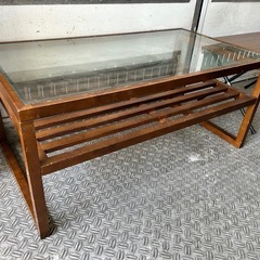 アンティークガラステーブル