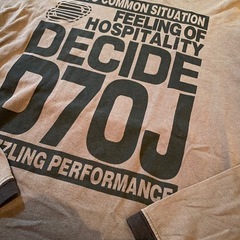 アメリカ村古着リングロングプリントロゴTシャツグレーブラックカットソートレーナー スウェット トップス長袖の画像