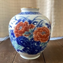 有田焼 牡丹 若山 花器 花瓶 フラワーベース