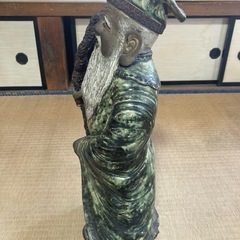 七福神 寿老人  仏像 神様 長寿 陶磁器 陶器 焼き物 古物 骨董品 瓢箪 ひょうたん 縁起 の画像
