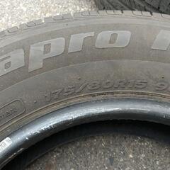 値下げ❗山あり美品! 175/80R15 90S ３本セットの画像