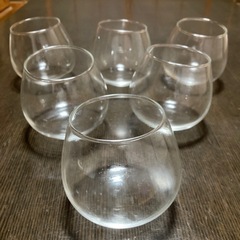 【新品未使用】ゆらゆらグラス6客　スインググラス　ブランデー　ワ...