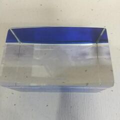 クリスタルガラス 彫刻 置物 オブジェ 名古屋城　の画像