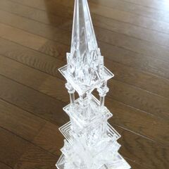 透明なお城の置物
