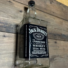 JACK DANIEL3litre空瓶ｲﾝﾃﾘｱや貯金箱に♡