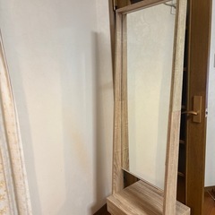 姿見×ドレッサー×ハンガーラック