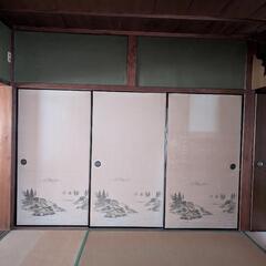 🏡襖　4枚　和室　古民家再生　引き戸　建具　昭和レトロ　ふすまの画像
