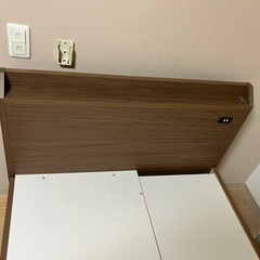 ニトリ　収納付き組み立てベット　シングルサイズの画像