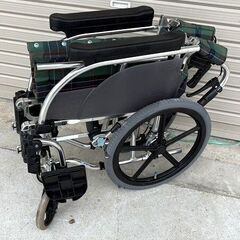 マツナガ　アルミ　折り畳み式　手折れ　脚折れ　介護用品 車椅子 介助用 コンパクト 折りたたみ　松永製作所の画像