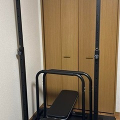 懸垂台＋トレーニングベンチ＋ディップスバー