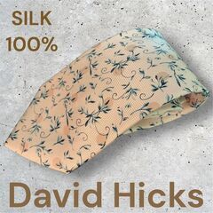 David Hicks ロンドン シルク100%ネクタイ 英国デ...