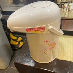 花柄 日本製 魔法瓶ポット ホワイト 象印2.2L