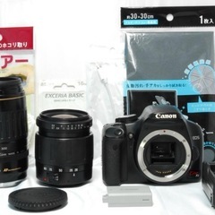 ✨一眼レフ挑戦はこの1台から✨Canon Kiss X2✨Wレンズセット✨軽量✨の画像