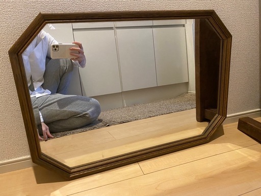 ヴィンテージ  鏡 ビンテージ アンティーク 昭和レトロ 骨董品 古道具