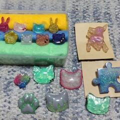 ハンドメイド　レジン　リング　バッジ　試作品含む