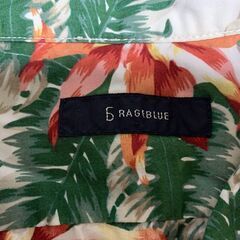 RAGEBLUE アロハシャツ M 南国リゾート 花柄 夏映え メンズの画像