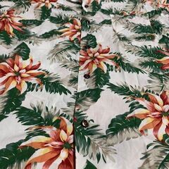 RAGEBLUE アロハシャツ M 南国リゾート 花柄 夏映え メンズの画像