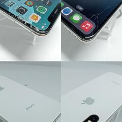 動作確認済！　iPhoneXs　A2098　64GB　本体　シルバー 　SIMフリー　画面割れ　251814686の画像