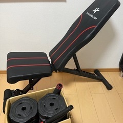 トレーニングベンチ＆ダンベルセット