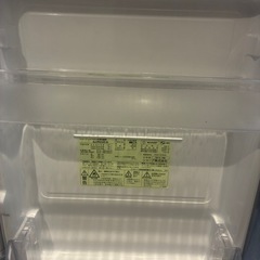 6/20金受取 SHARP単身用冷蔵庫の画像