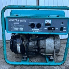 デンヨー　発電機 60Hz 単相 AC100V 2.6kva GA-2606U ガソリン 野外 農業 キャンプ 洗車　防災　非常用　簡易始動動画ありの画像