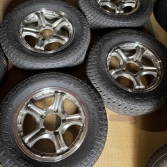 ジムニーサイズ 社外 16in アルミホイール 215/70R1...