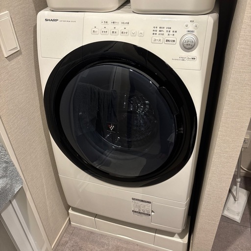 【美品】SHARPドラム式洗濯機ES-S7E