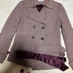 赤系　2 ジャケット　ヘリンボーン柄