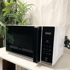レンジ+冷蔵庫(冷凍あり)☆COOLな黒家電セット配達¥0買替えなら回収も無料の画像