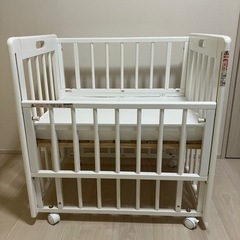 【商談中】【美品】カトージ　ミニミニベビーベッド　　　　　　　の画像