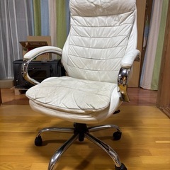 レザー調デスクチェア ハイバック 