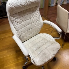 レザー調デスクチェア ハイバック の画像