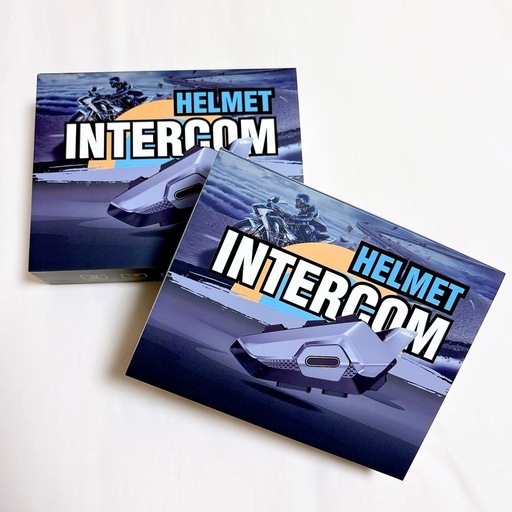 【新品未使用】2個セット バイクインカム 最大8人同時通話 ツーリング  防水 高音質